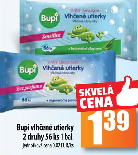 Bupi vlhčené utierky