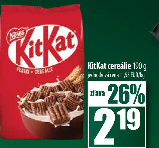 KitKat cereálie