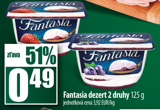 Fantasia dezert 2 druhy