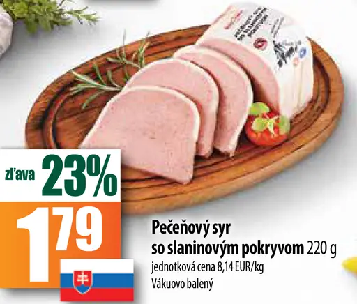 Pečeňový syr so slaninovým pokryvom