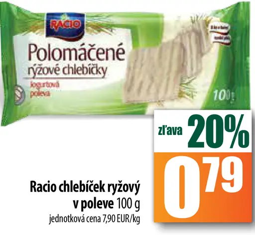 Polomáčené ryžové chlebíčky