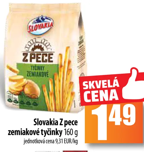 Z pece zemiakové tyčinky