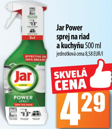 Jar Power sprej na riad a kuchyňu