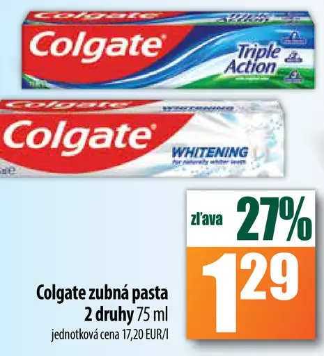 Colgate zubná pasta