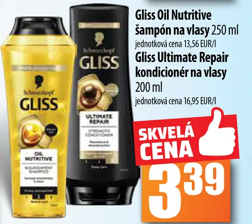 Gliss Oil Nutritive šampón na vlasy