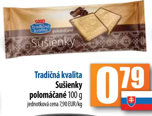 Sušenky polomáčané