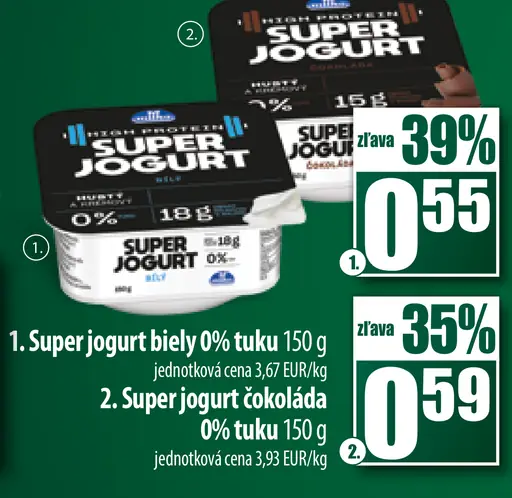 Super jogurt biely 0% tuku