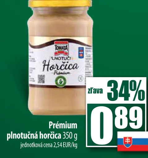 plnotučná horčica