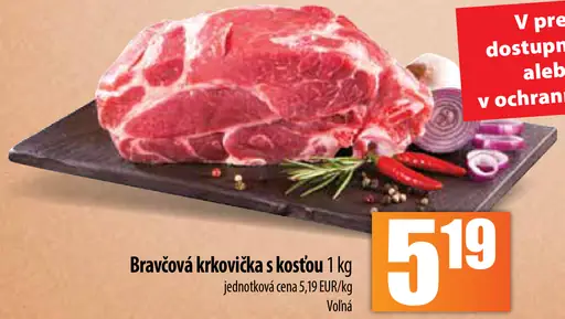 Bravčová krkovička s kosťou