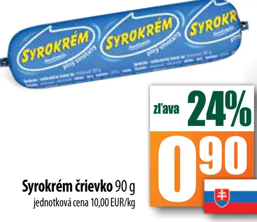 Syrokrem črievko