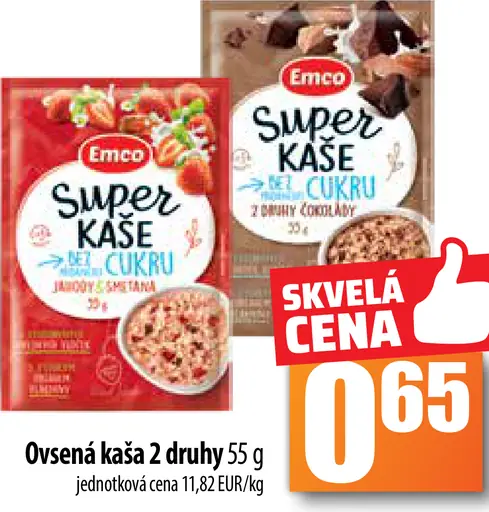 Ovsena kaša 2 druhy