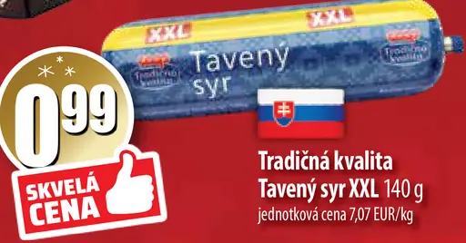 Tavený syr XXL