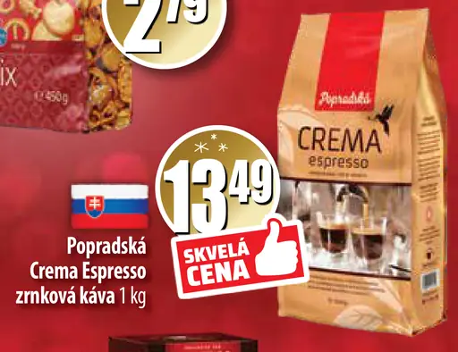 Crema Espresso zrnková káva