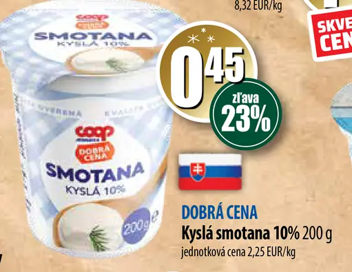 Kyslá smotana 10%