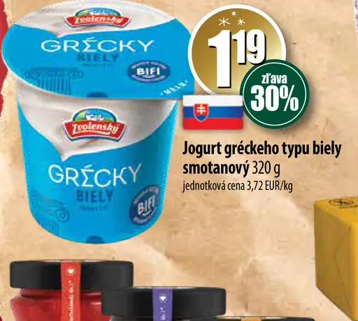 Jogurt gréckého typu biely smotanový