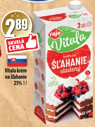 Vitala krém na šľahanie