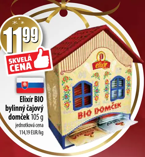 Elixir BIO bylinný čajový domček