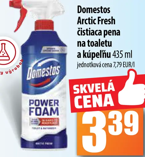 Domestos Arctic Fresh čistiaca pena na toaletu