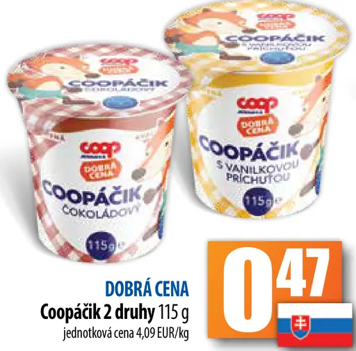 Coopáčik 2 druhy