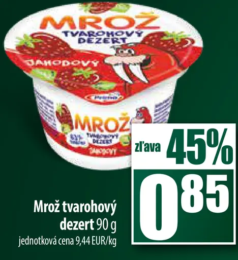 Mrož tvarohový dezert