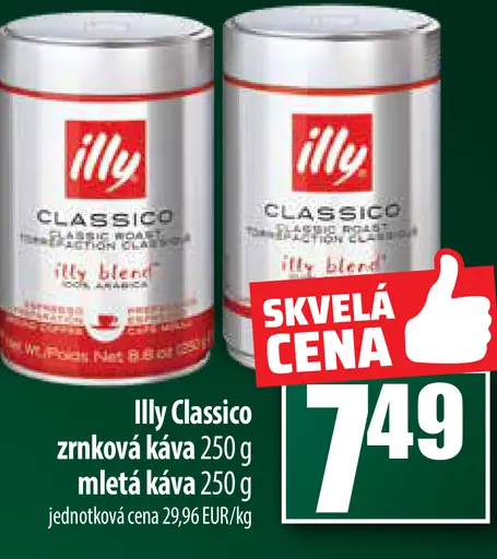 Illy Classico zrnková káva