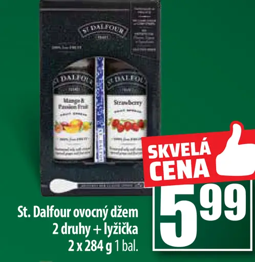 St. Dalfour ovocný džem 2 druhy