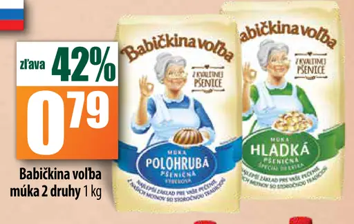 Babičkina voľba múka Polohrubá