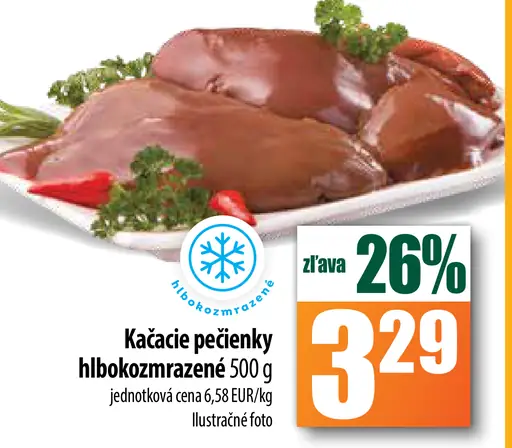 Kačacie pečienky hľbokozmrazené