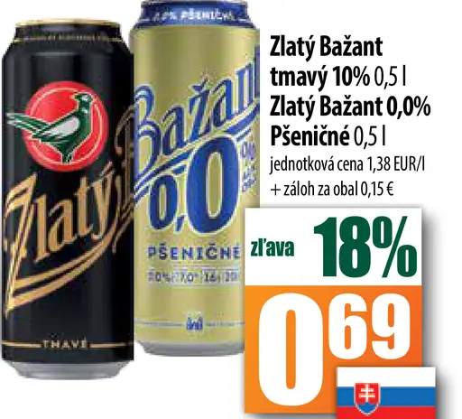 Zlatý Bažant tmavý 10%