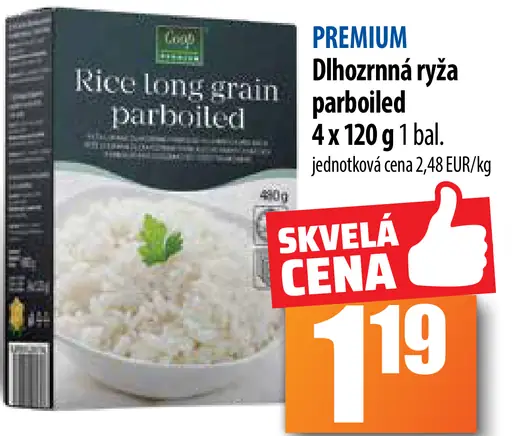 Ryža dlhorzrnná parboiled