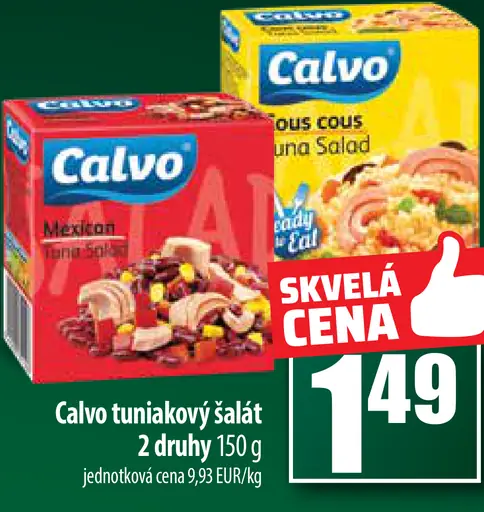 Calvo tuniakový šalát