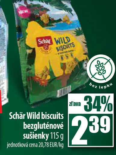 Wild biscuits bezgluténové sušienky