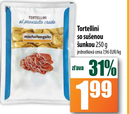 Tortellini so sušenou šunkou