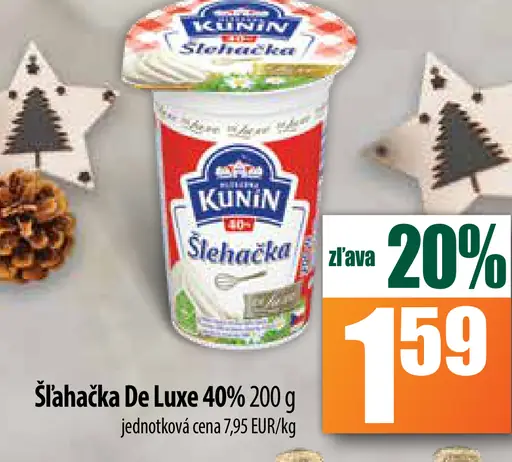 Šľahačka De Luxe 40%