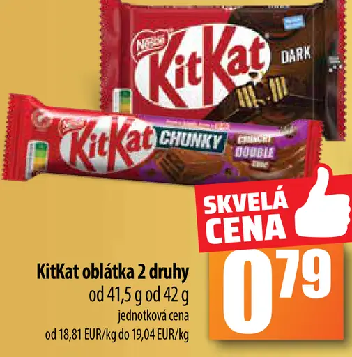 KitKat obláčka 2 druhy