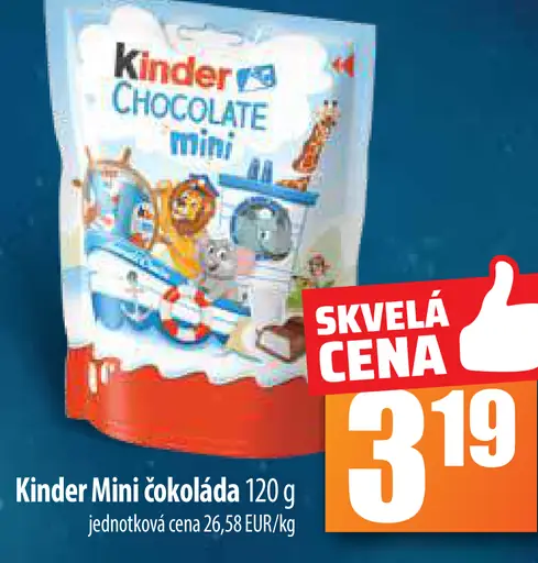 Kinder Mini čokoláda