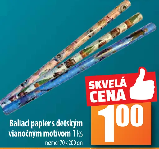 Baliaci papier s detským vianočným motívom