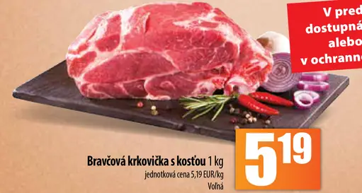 Bravčová krkovička s kostou