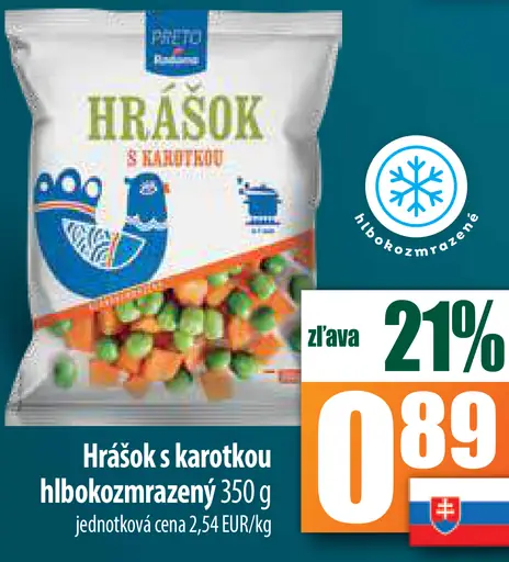 Hrášok s karotkou