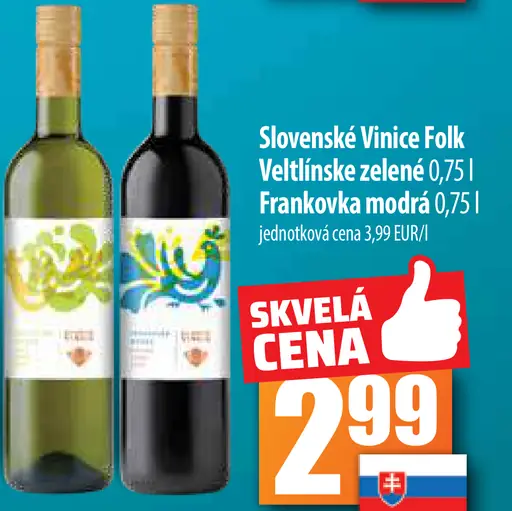 Vinice Folk Veltlínské zelené