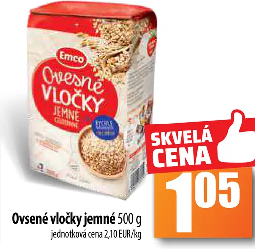 Ovsene vločky jemné