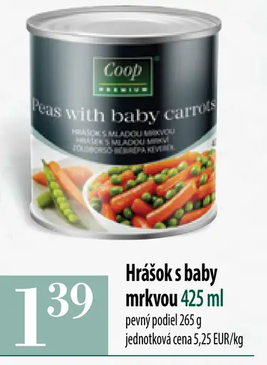 Hrášok s baby mrkvou