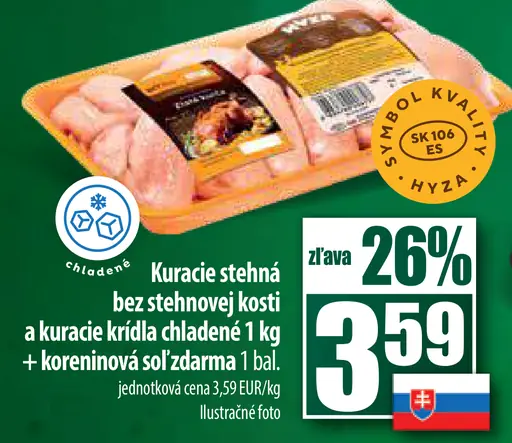 Kuracie stehná bez steh. kosti