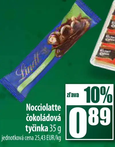 Nocciolatte čokoládová tyčinka