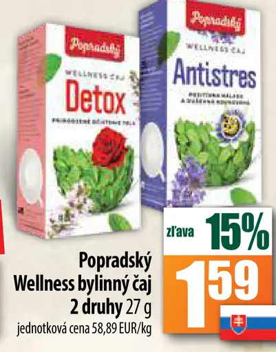 Wellness bylinný čaj Detox