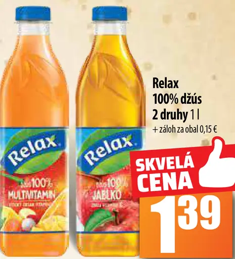 Relax 100% džús - Multivitamín