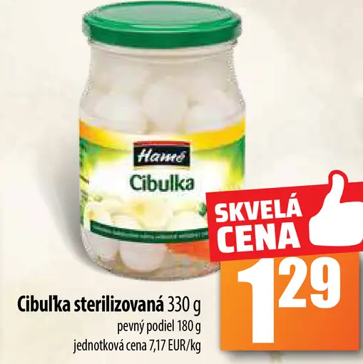 Cibuľka sterilizovaná