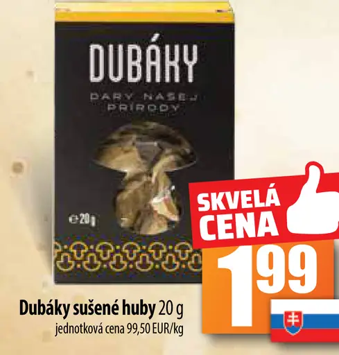 Dubáky sušené huby