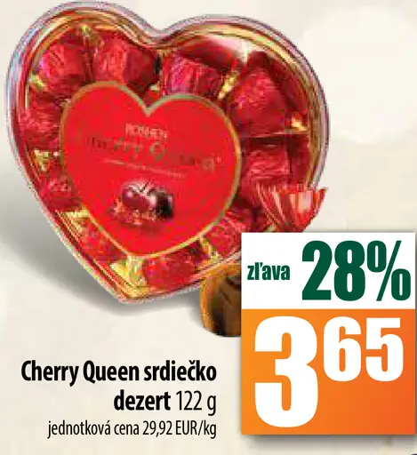 Cherry Queen srdiečko dezert