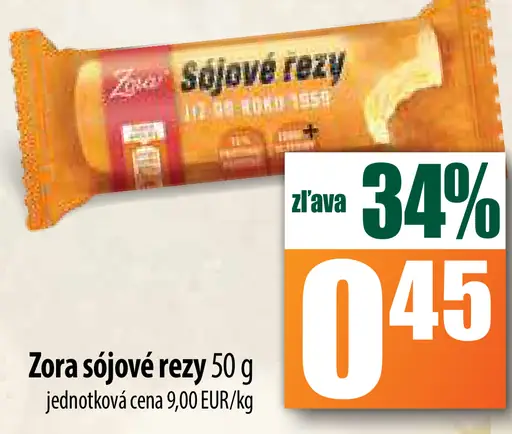 Zora sójové rezy